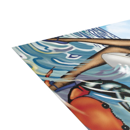 Playful Waves and Fashion Follies Postcard Bundles (envelopes included)