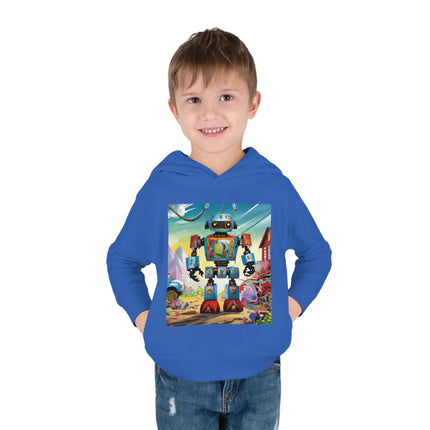 The Rusty Robot Toddler Pullover Fleece Hoodie