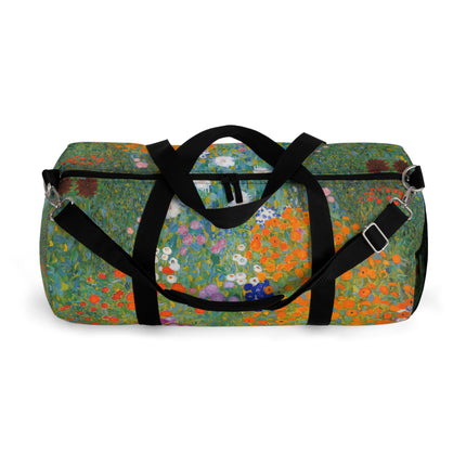 Cottage Garden by Gustav Klimt Duffle Bag