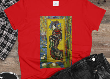 Courtesan (after Eisen) by Vincent van Gogh Women's Midweight Cotton Tee