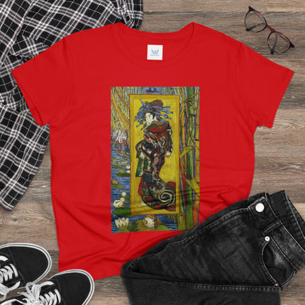 Courtesan (after Eisen) by Vincent van Gogh Women's Midweight Cotton Tee