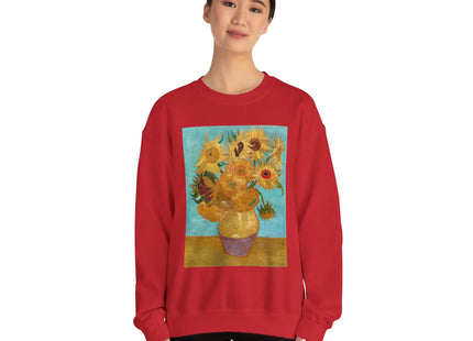 Vase with Twelve Sunflowers by Vincent Van Gogh Heavy Blend™ Crewneck Sweatshirt