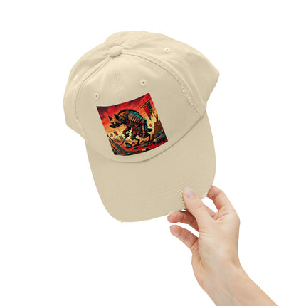 The Cunning Scavenger Unisex Distressed Cap