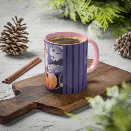 The Startled Pumpkin Colorful Mugs, 11oz