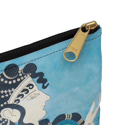 Reproduction of Ladies in Blue Accessory Pouch – Emile Gilliéron Minoan Fresco Design