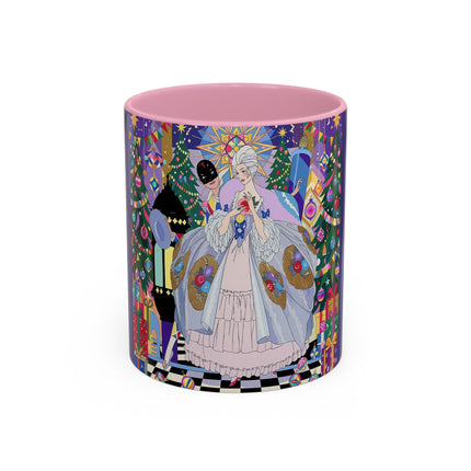 🎄✨ The Lady Of The Christmas Ornament Colorful Mug – Art Deco Holiday Fantasy