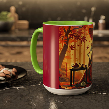 Theatrical Harvest Rabbit Colorful Mugs (11oz, 15oz)