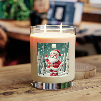 Santa's Joyful Night Scented Candle - Full Glass, 11oz