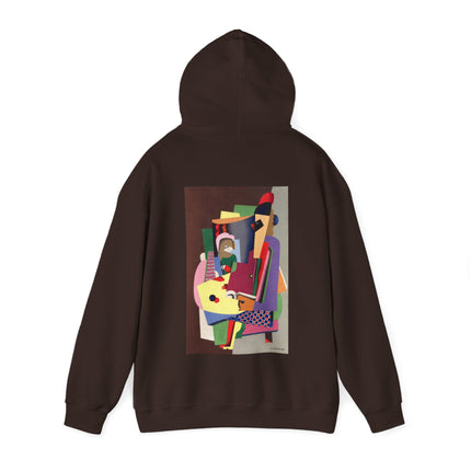 The Piano Lesson by Georges Valmier Heavy Blend™ Hooded Sweatshirt