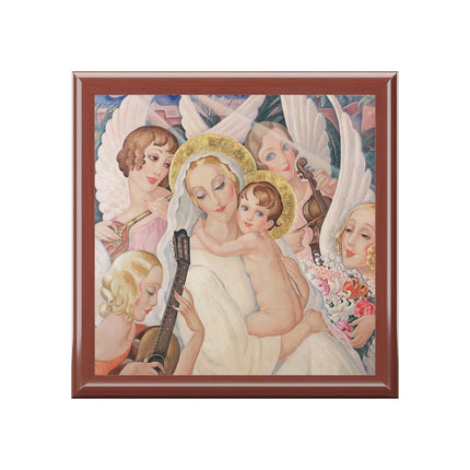 Madonna with Child Surrounded by Musical Angels by Gerda Wegener Jewelry Box