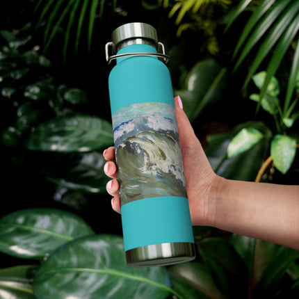 The Wave by Karl Hagemeister Copper Vacuum Insulated Bottle, 22oz