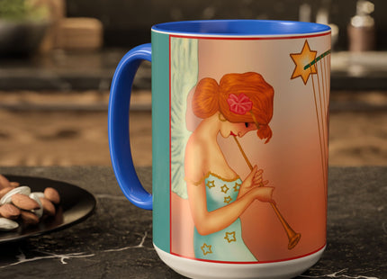 Heavenly Angel Duet Colorful Mugs (11oz, 15oz)