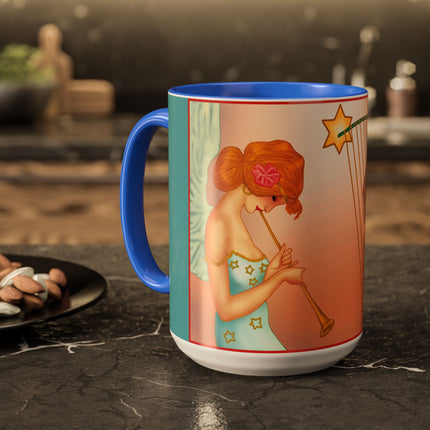 Heavenly Angel Duet Colorful Mugs (11oz, 15oz)