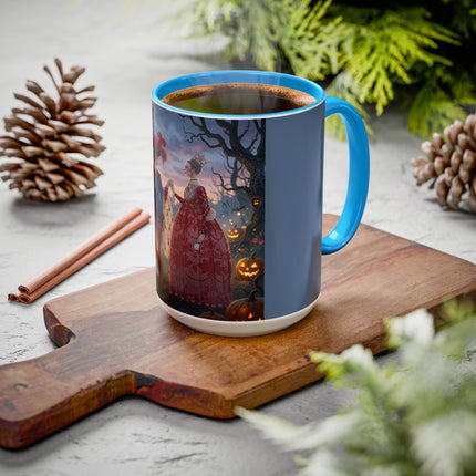 ♥️🎃 The Queen Of Hearts Halloween Masquerade Colorful Mug – Royal Halloween Fantasy
