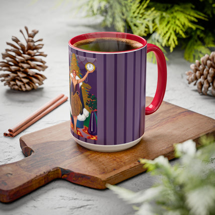 Countdown to Christmas Elegance Colorful Mugs (11oz, 15oz)