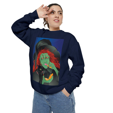 Mirror, Mirror A Witch's Touch Unisex Garment-Dyed Sweatshirt