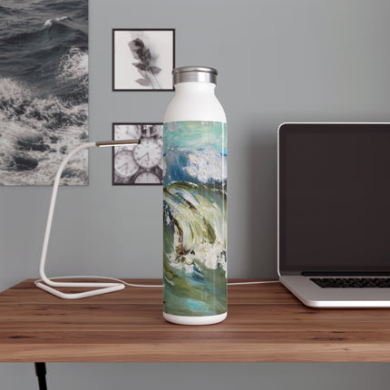 The Wave by Karl Hagemeister Slim Water Bottle