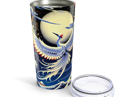 Majestic White Crane Tumbler 20oz