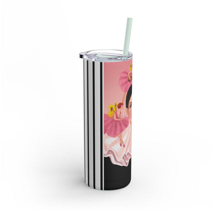 Pierrot & Fairies Dressed in Pink by Sofia Chiostri Skinny Matte Tumbler, 20oz