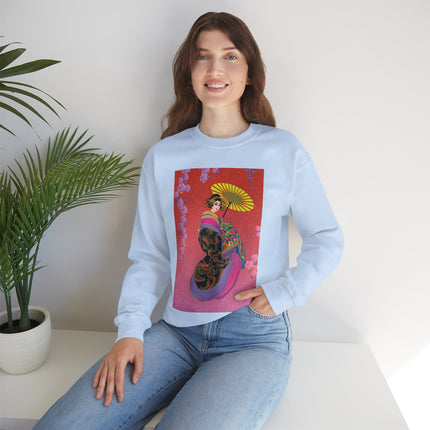Enchanting Geisha Unisex Heavy Blend™ Crewneck Sweatshirt