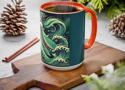 Mermaid Queen Rising from the Deep Colorful Mugs (11oz, 15oz)