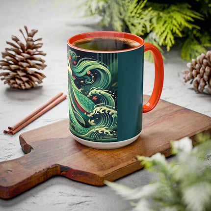 Mermaid Queen Rising from the Deep Colorful Mugs (11oz, 15oz)
