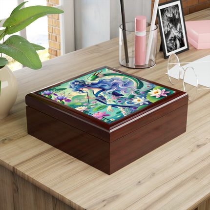 Fairy of the Koi Pond Jewelry Box