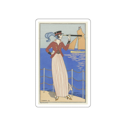 Costume de Yacht by George Barbier Die-Cut Stickers (5 Sizes)