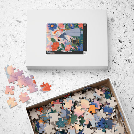 🦜🌺 The Lady Of The Garden Aviary Puzzle – Art Deco Floral Whimsy