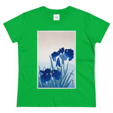 Irises by Ohara Koson Women's Midweight Cotton Tee