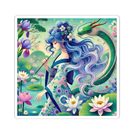 Fairy of the Koi Pond Kiss-Cut Stickers (4 Sizes)