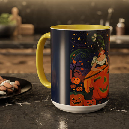 🧙‍♀️🎃 The Witch Of Pumpkin Moon Hollow Colorful Mug – Whimsical Halloween Magic
