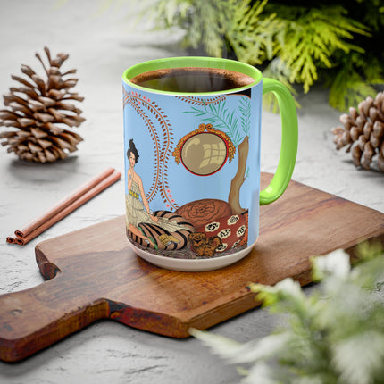 Minuit … ou l’appartement à la mode by George Barbier Colorful Mugs (11oz, 15oz)