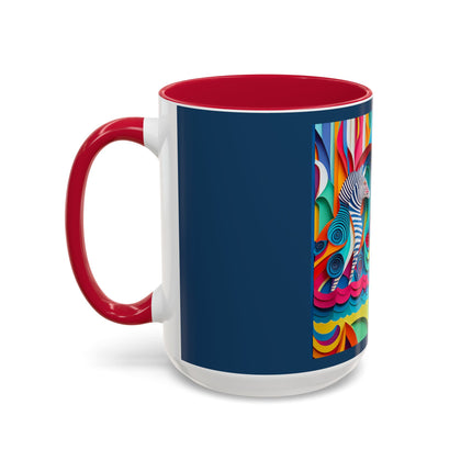 Surfing Zebra Colorful Mugs (11oz, 15oz)