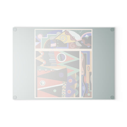 Collection decors et couleurs Pl.03 by Georges Valmiers Glass Cutting Board