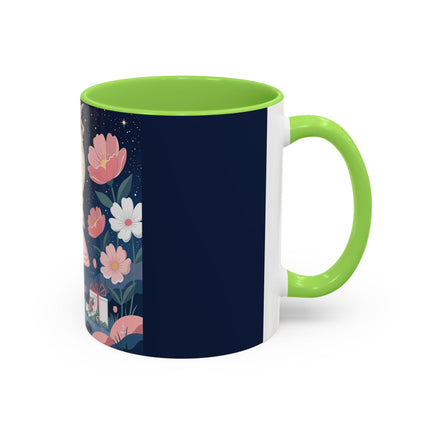 🕛🌸 Midnight Waltz Before Christmas Colorful Mug – Art Deco Holiday Fantasy