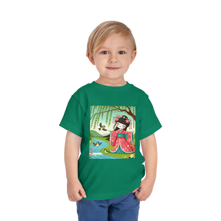 Sparrow Dance Geisha Fairy Toddler Short Sleeve Tee