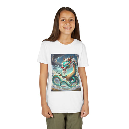 Tibetan Dragon in Battle Youth Short Sleeve Tee