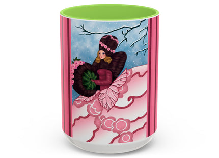 Winter Rose Empress Colorful Mugs (11oz, 15oz)