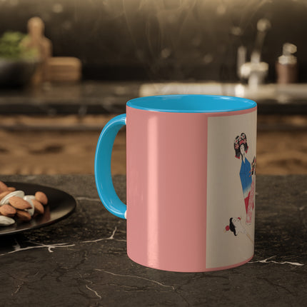 Illustrations of Japanese Toys Pl.001 by Kawasaki Kyosen Colorful Mugs, 11oz