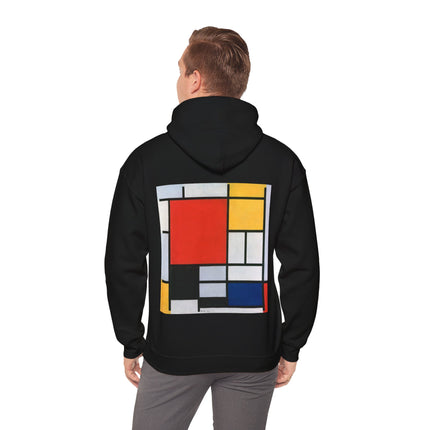 Composition with Red, Yellow, Blue, and Black by Piet Mondrian Heavy Blend™ Hooded Sweatshirt