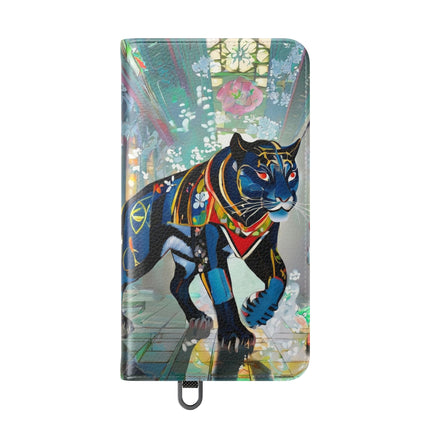🐾💎 Cyber Panther's Hunt Flip Case – Digital Instinct & Neon Pursuit