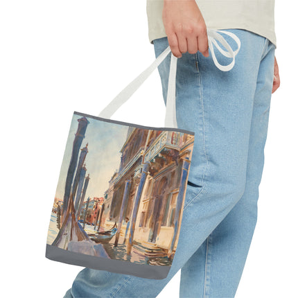 Gondola Moorings on the Grand Canal by John Singer Sargent Tote Bag (AOP)