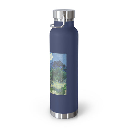 Olive Trees by Vincent Van Gogh Copper Vacuum Insulated Bottle, 22oz