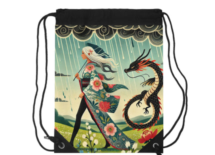 The Dragon Fairy’s Stride Drawstring Bag