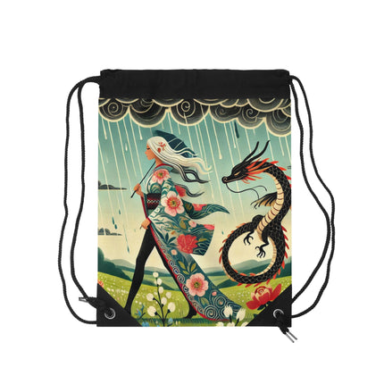 The Dragon Fairy’s Stride Drawstring Bag