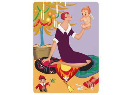 Art Deco Christmas Playing Cards