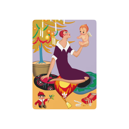 Art Deco Christmas Playing Cards