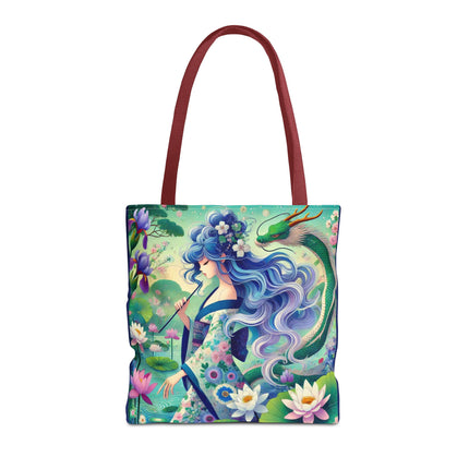 Fairy of the Koi Pond Tote Bag – Mystical Harmony & Pond Enchantment