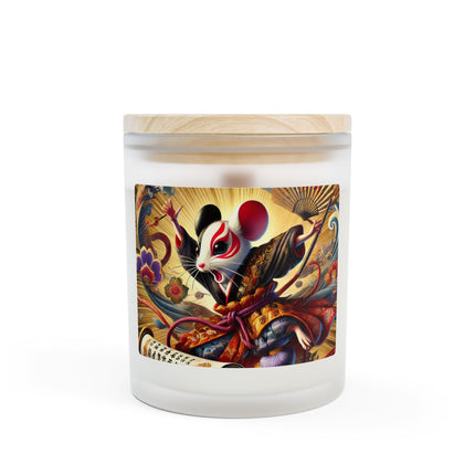 Theatrical Mouse on a Mission Frosted Candle